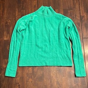 J. Crew Vibrant Green Turtleneck Sweater